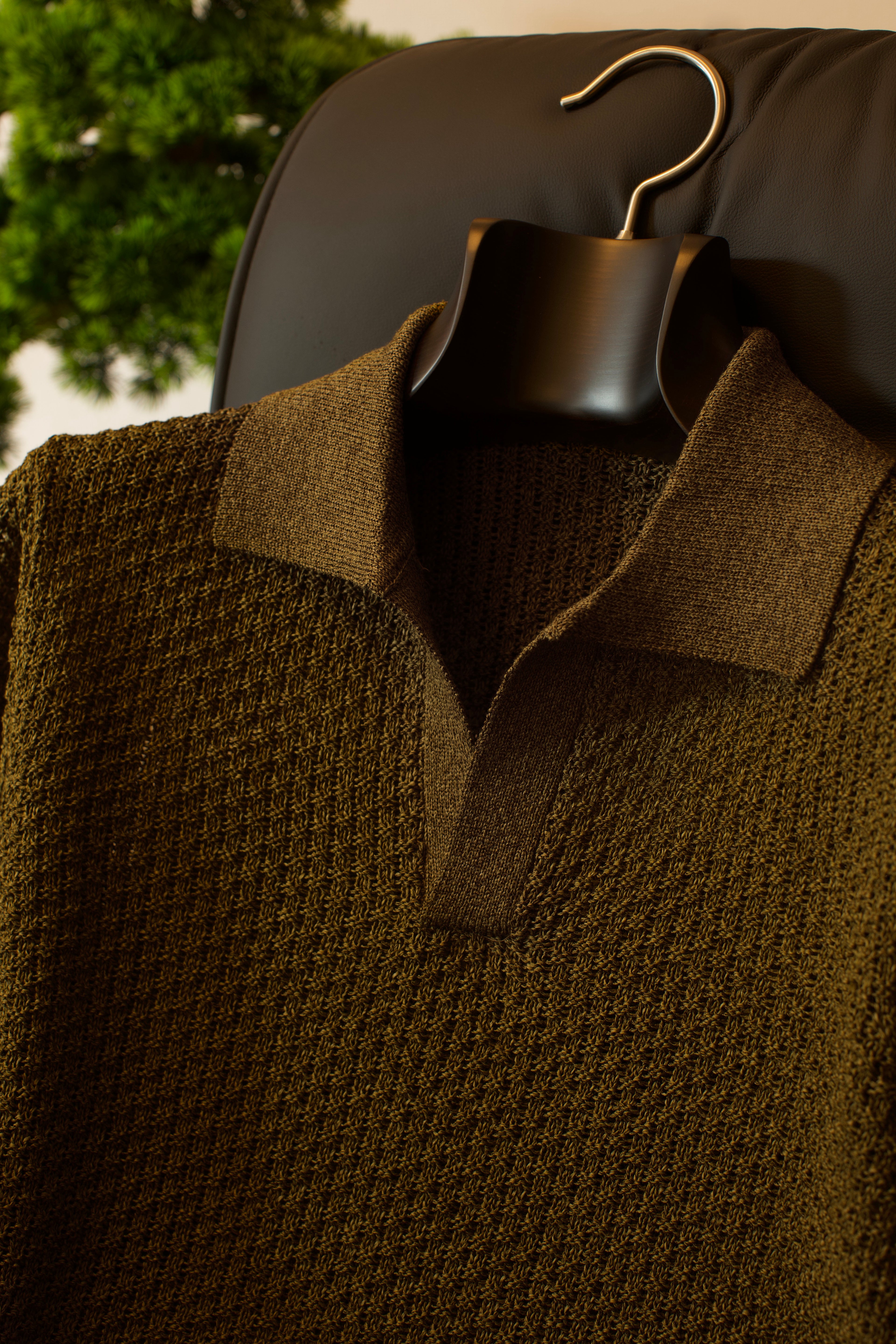 Green Skipper Knit Polo Shirt