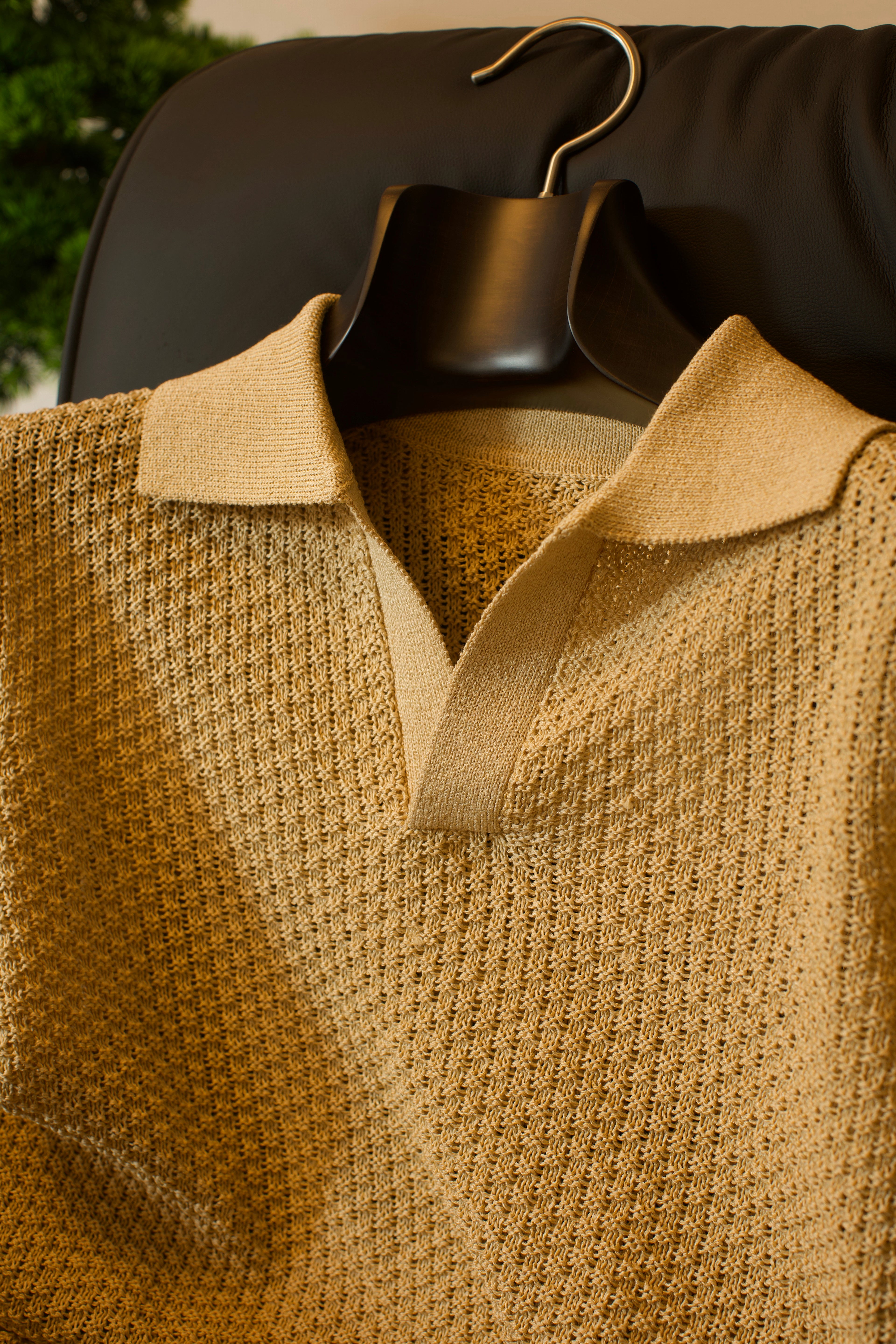 Yellow Skipper Knit Polo Shirt (low stock)