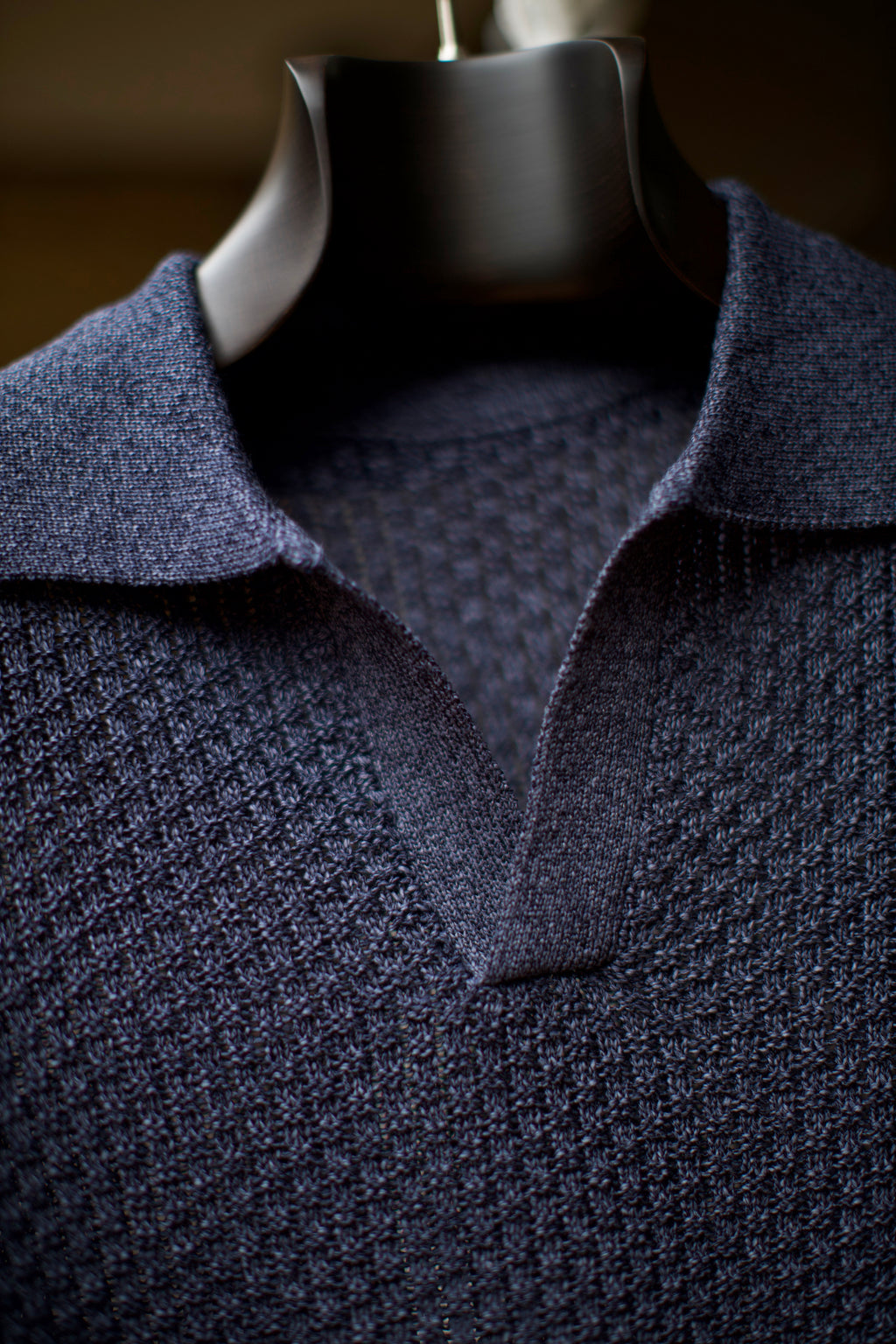 Navy Skipper Knit Polo Shirt
