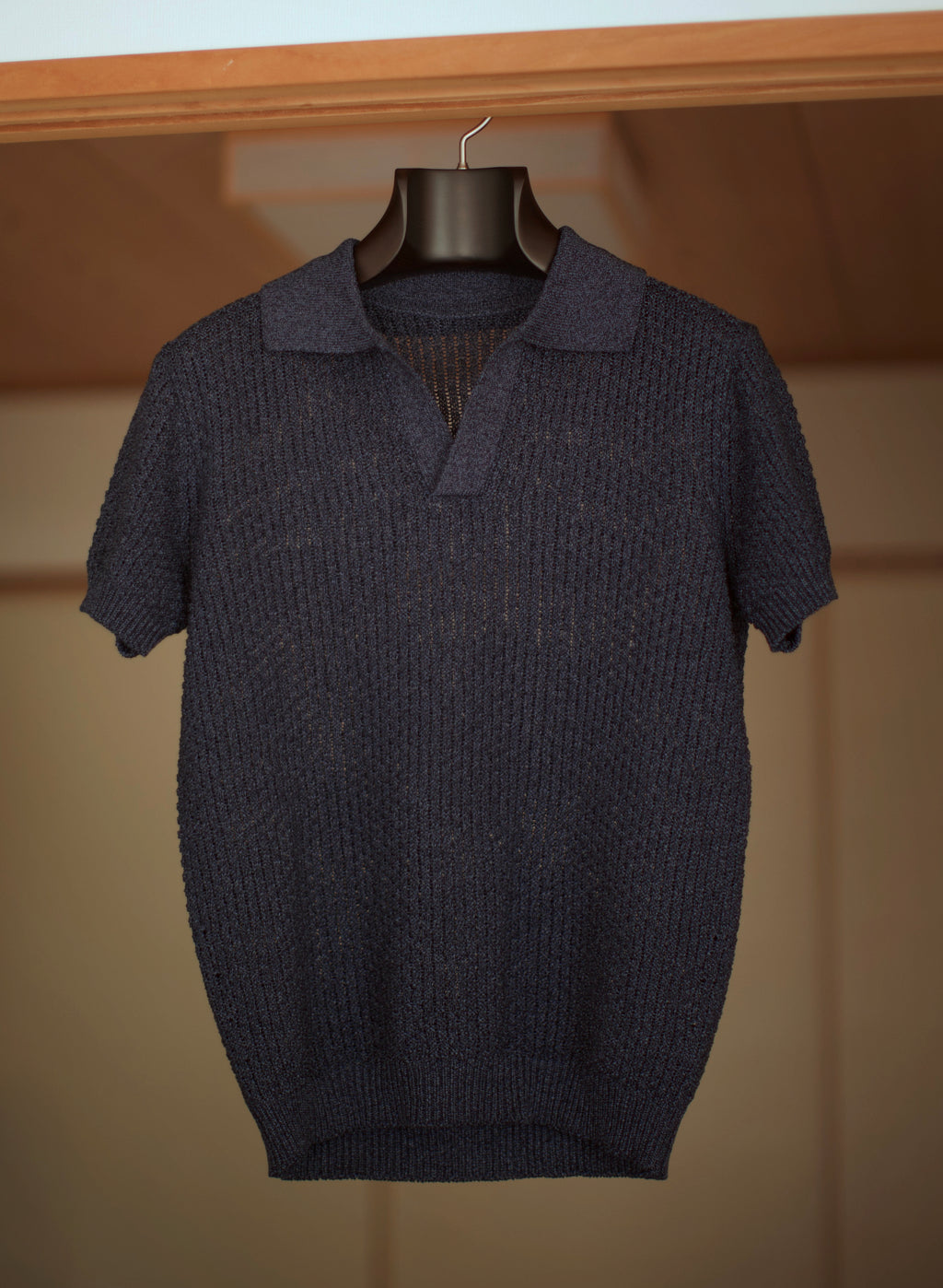 Navy Skipper Knit Polo Shirt