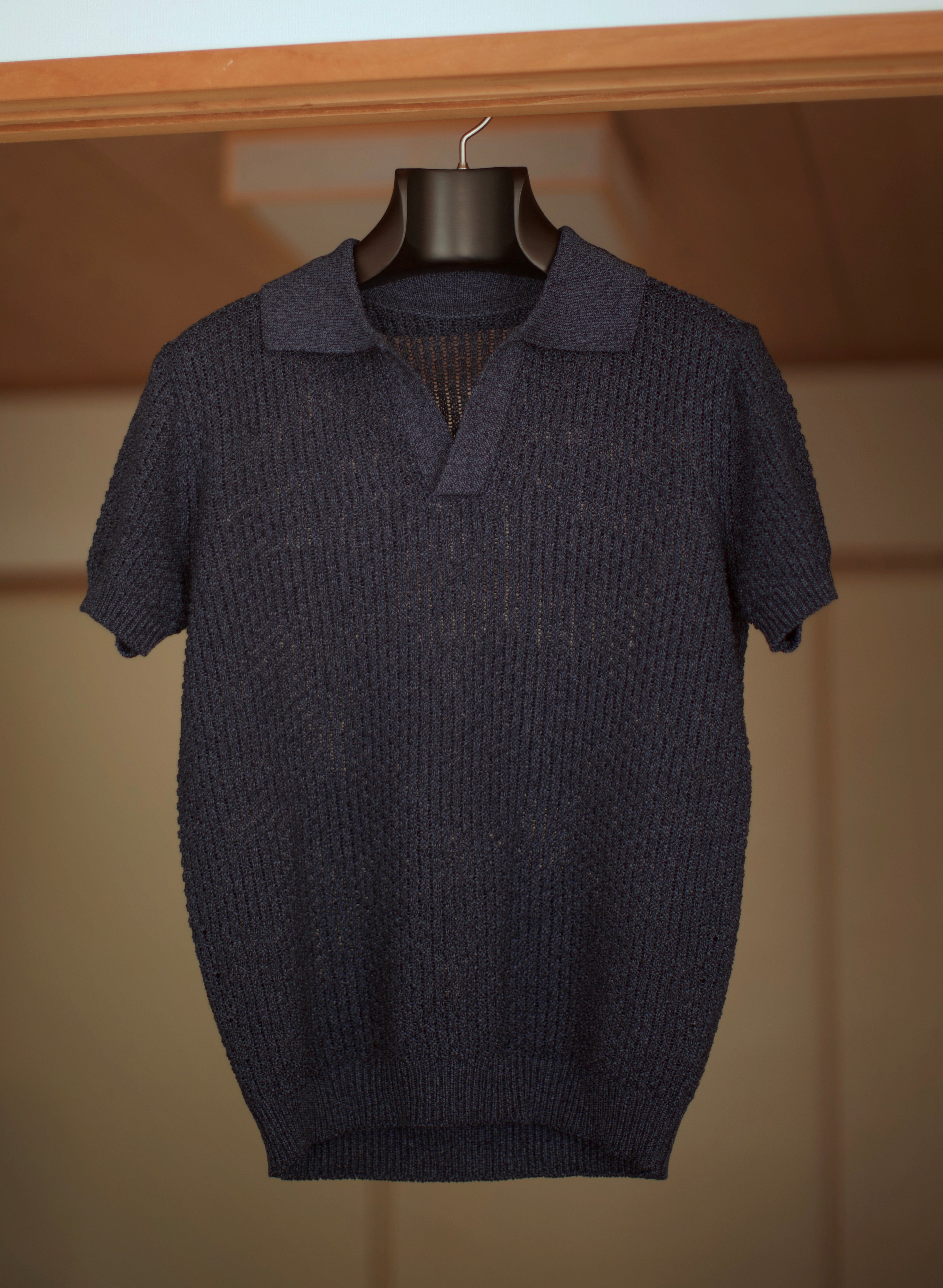 Navy Skipper Knit Polo Shirt