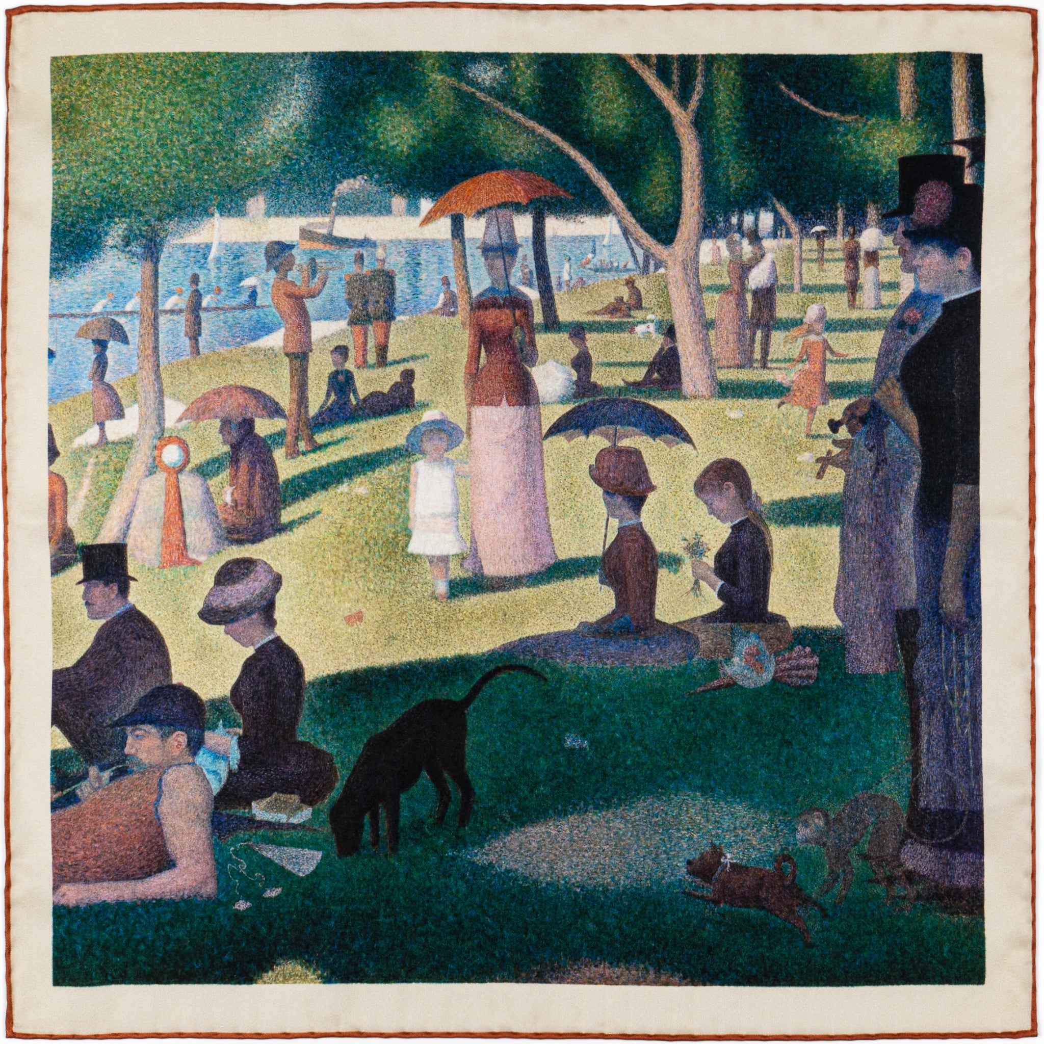 Fine Art Pocket Square - A Sunday on La Grande Jatte Pocket Square