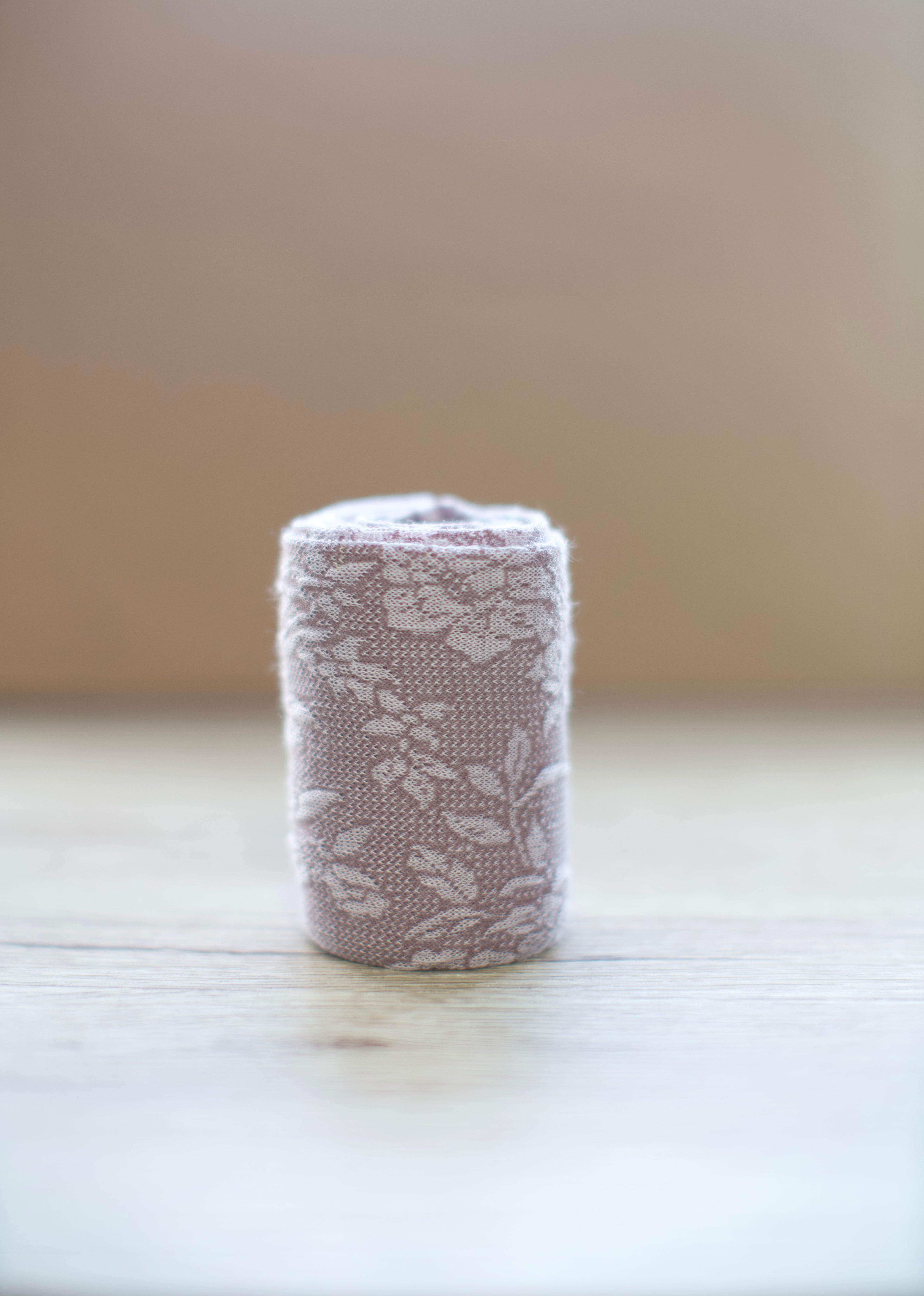 Lavender Floral Ramie Socks