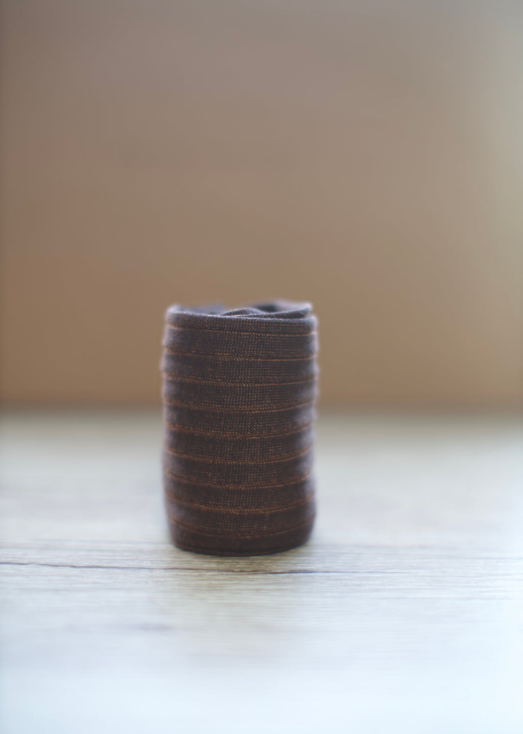 Brown Reversible Stripe Socks