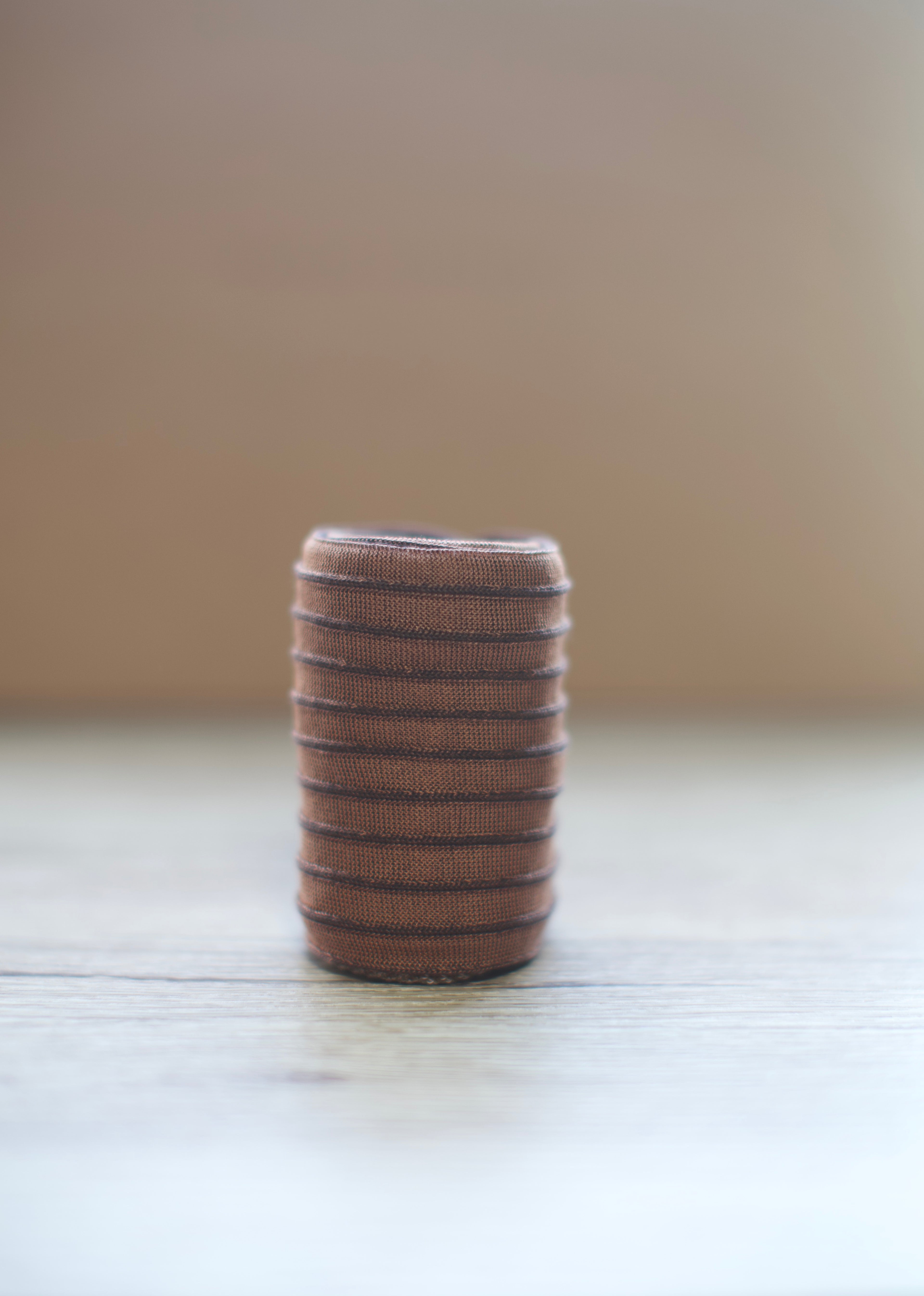 Brown Reversible Stripe Socks