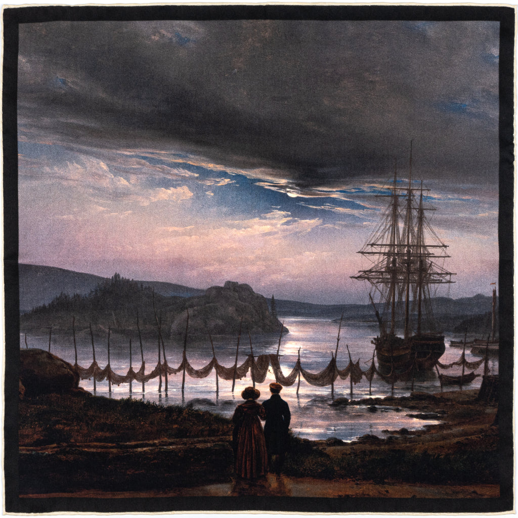 Fine Art Pocket Square - View from Vækerø near Christiania (low stock)