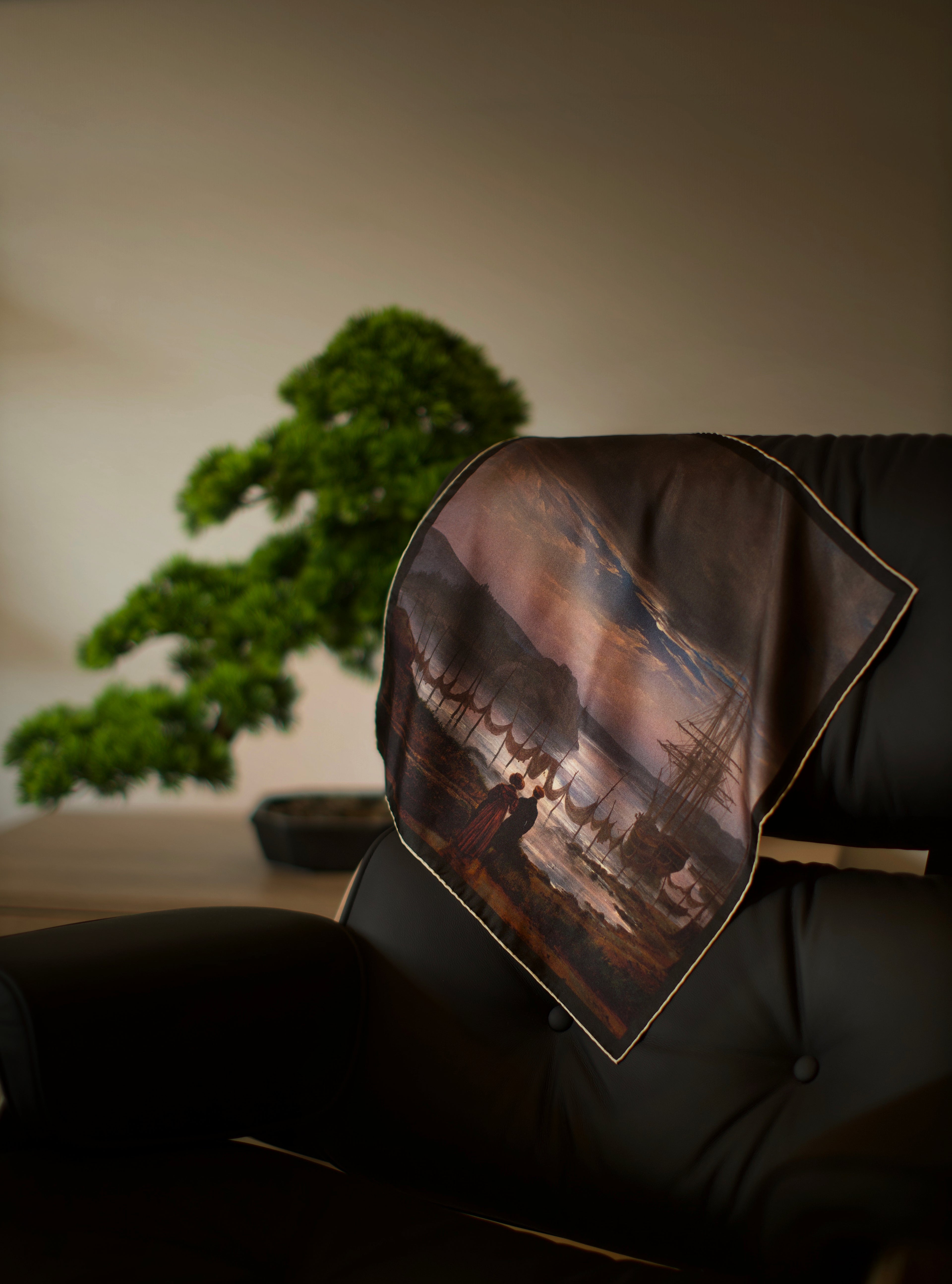 Fine Art Pocket Square - View from Vækerø near Christiania (low stock)