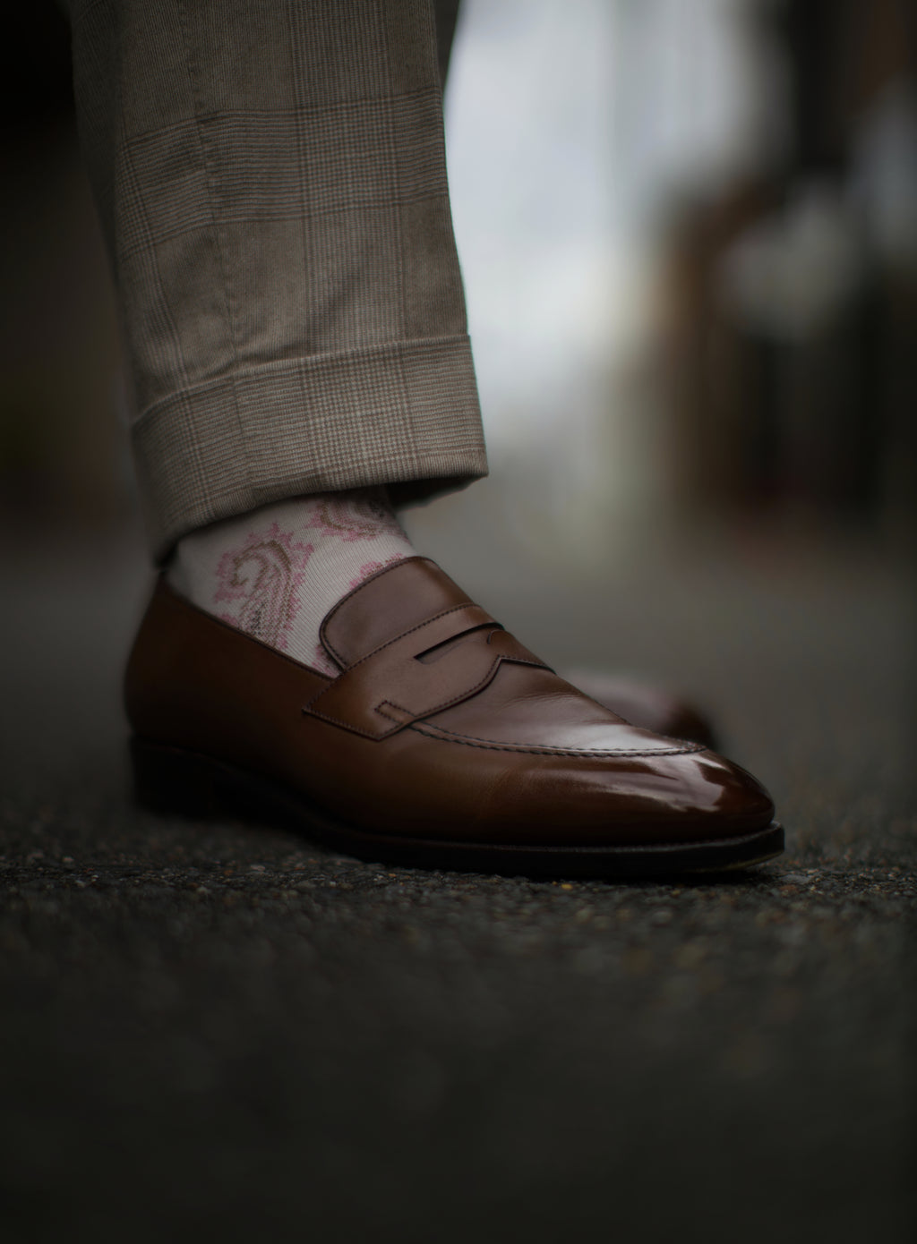 Snow Paisley Socks