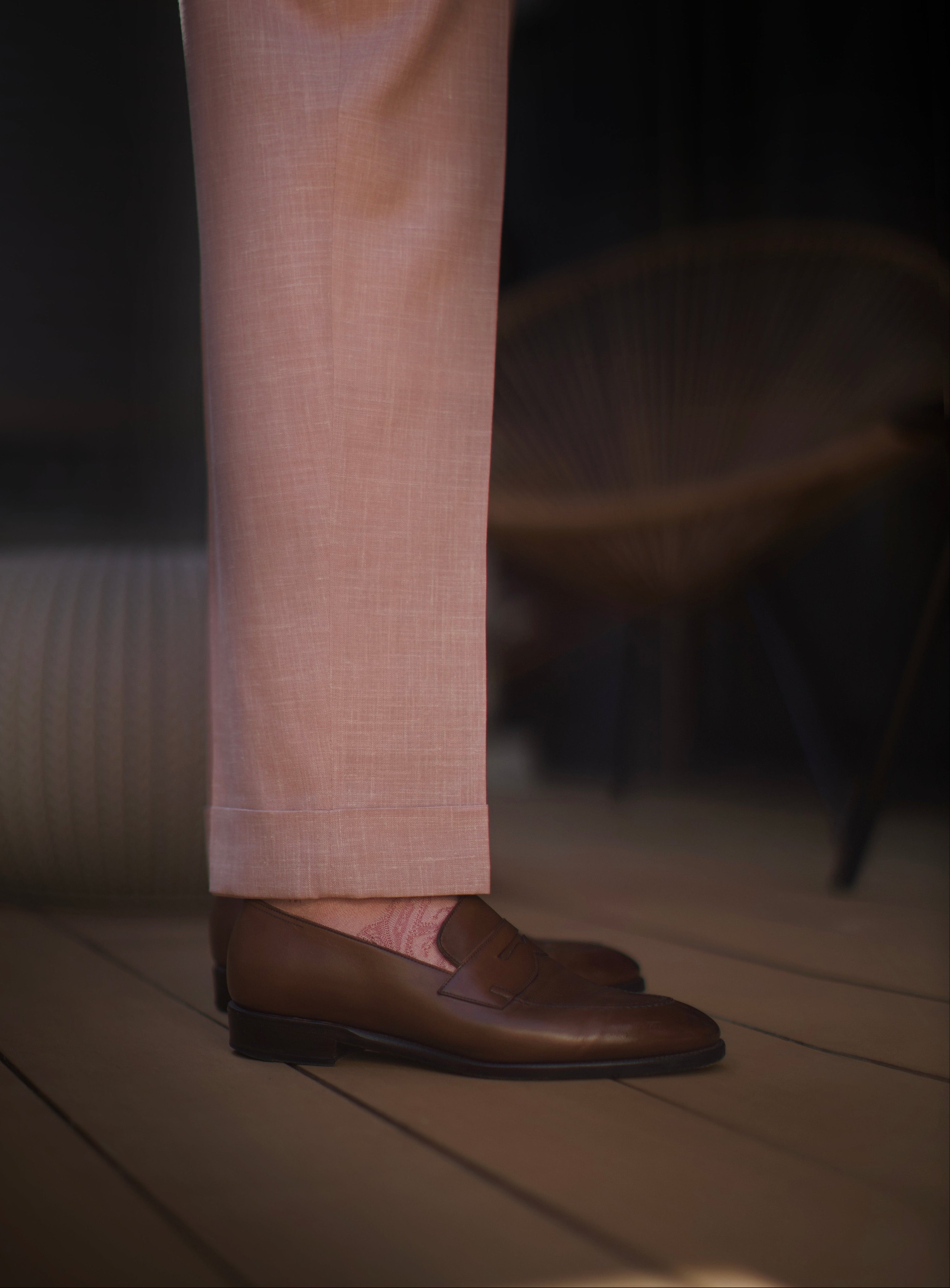 Pink Paisley Socks