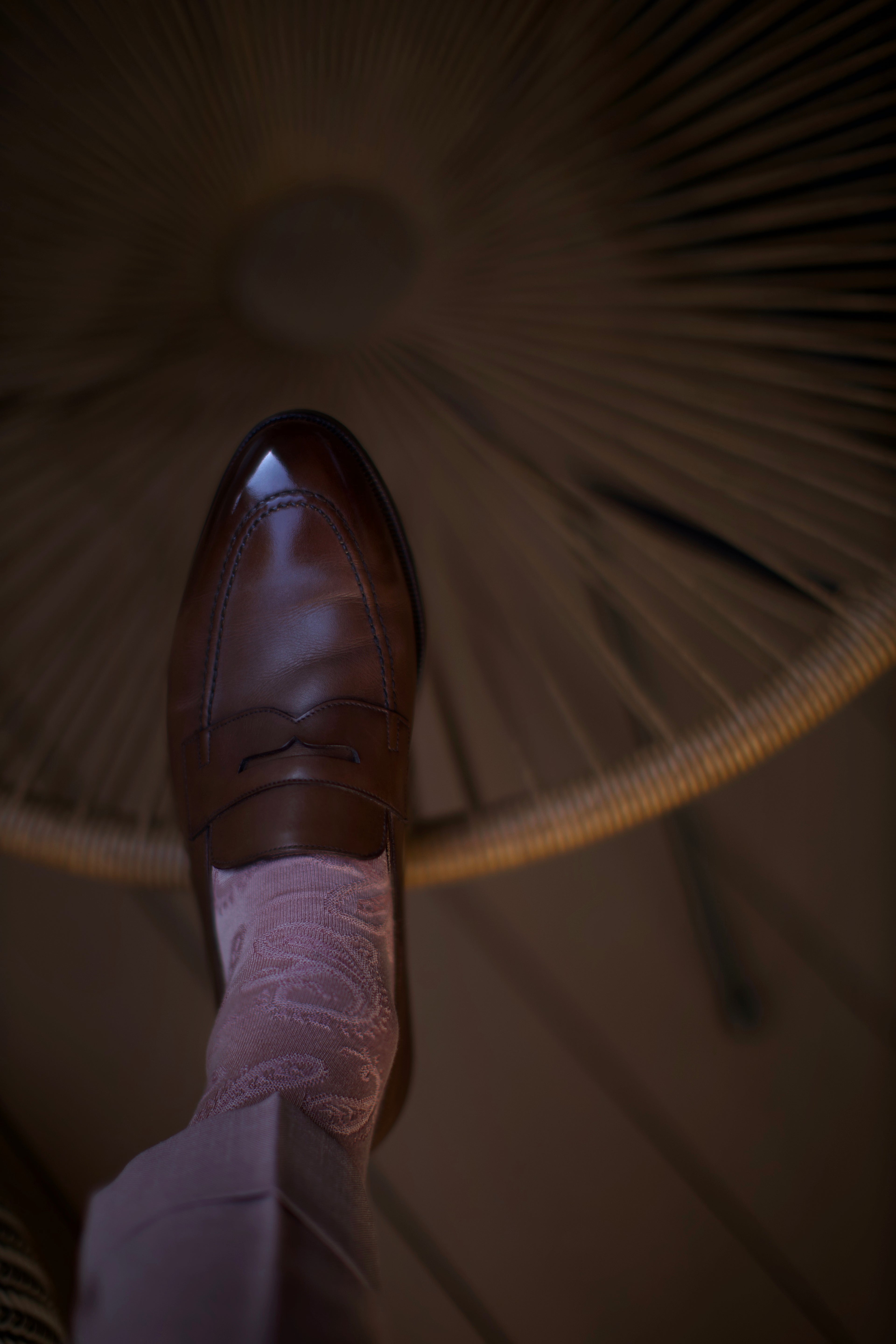 Pink Paisley Socks
