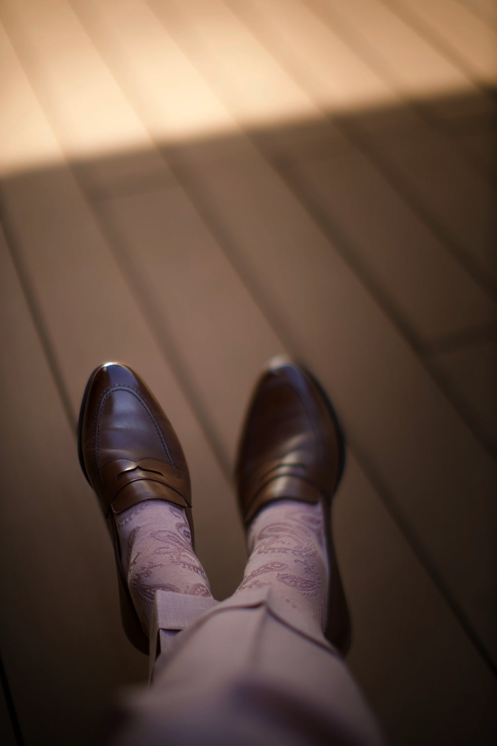 Pink Paisley Socks