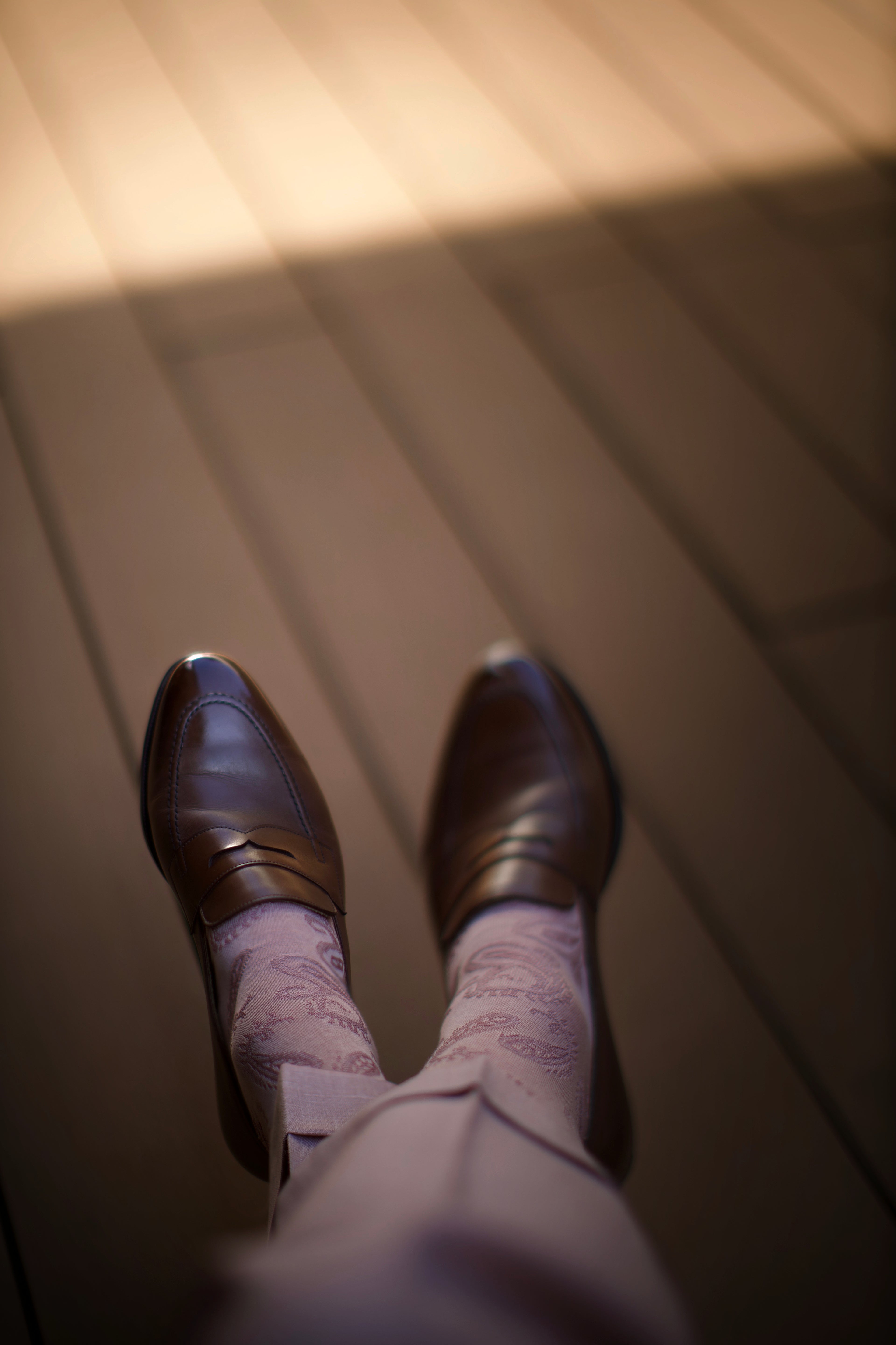 Pink Paisley Socks