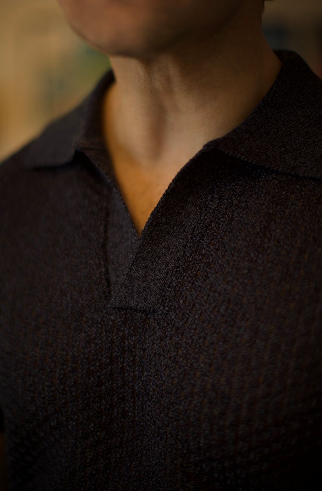Navy Skipper Knit Polo Shirt