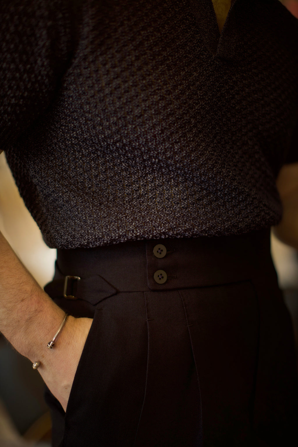 Navy Skipper Knit Polo Shirt