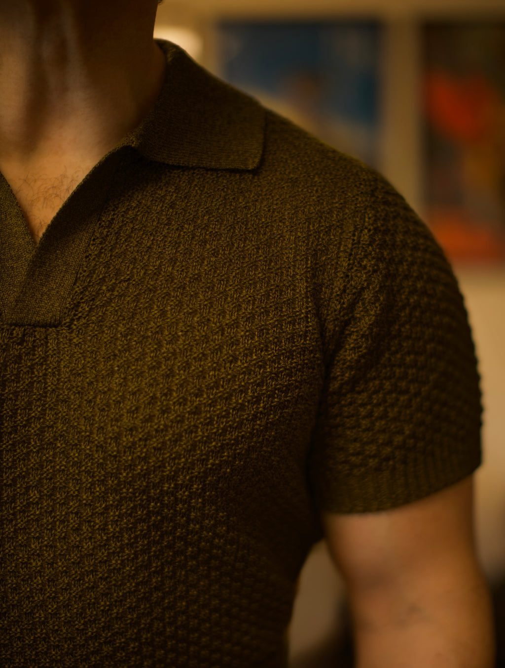 Green Skipper Knit Polo Shirt