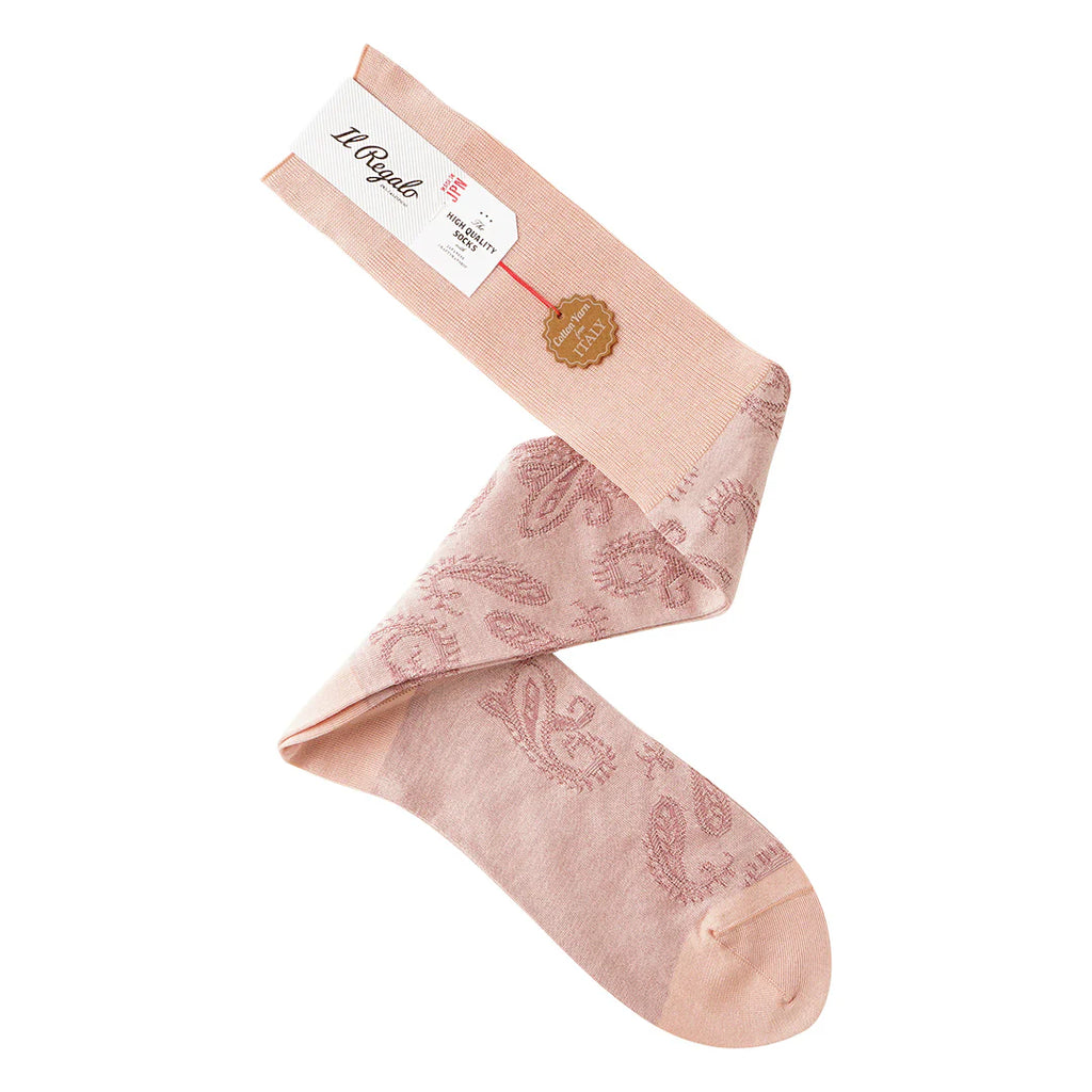 Pink Paisley Socks