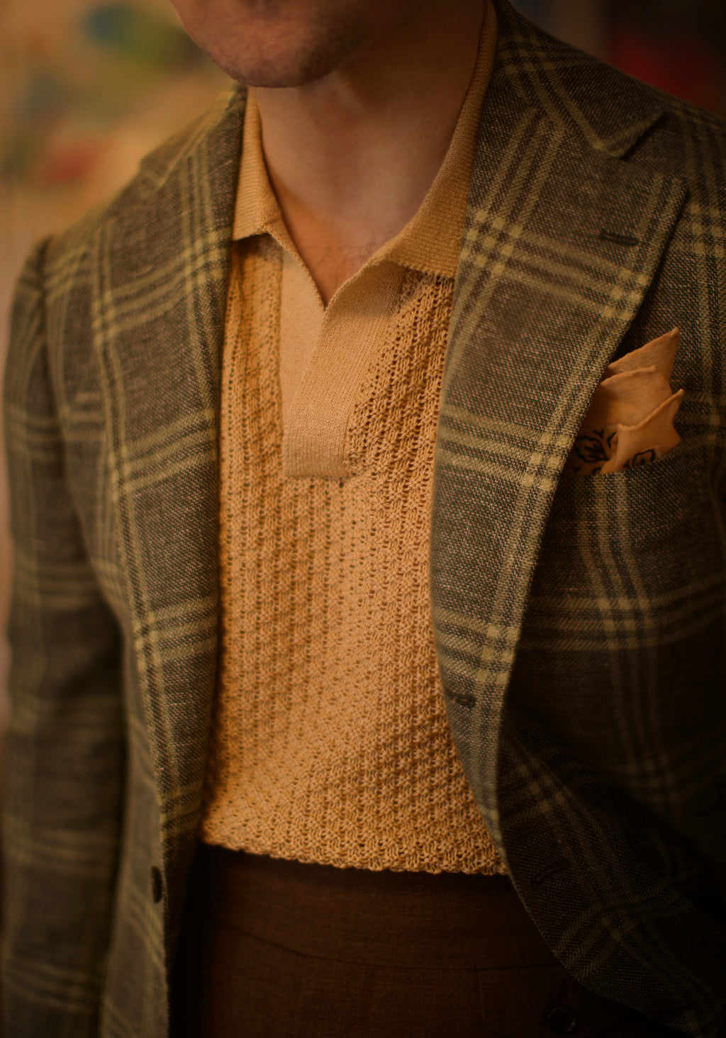 Yellow Skipper Knit Polo Shirt (low stock)